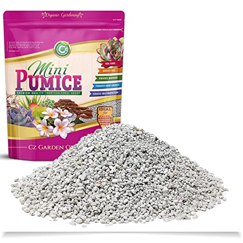 Pumice Stone Grow Media - Made in USA - OMRI Listed - Bonsai • Succulents • Cactus • Orchids - Horticultural Soil Amendment Additive Conditioner for Indoor/Outdoor Plants and Organic Gardens.