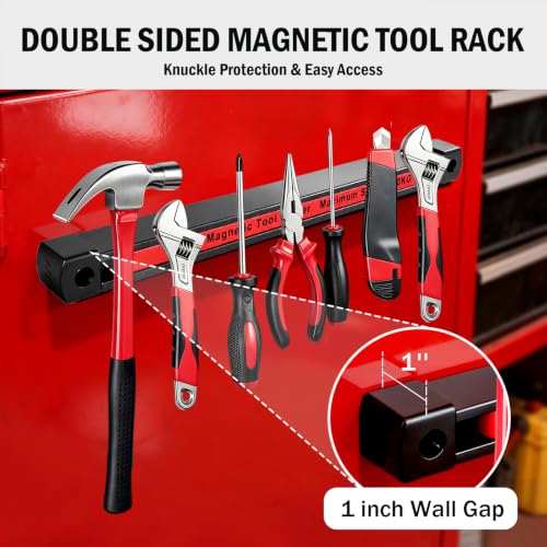 18 Inch Double Sided Magnetic Tool Holder, Magnetic Tool Bar 1 Pack - view 5