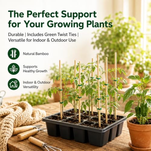 Plant Stakes for Indoor Plants - 40PCS Plant Support Sticks, 9.8" - view 2