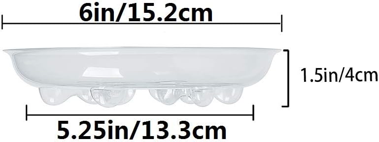 5 Pieces of 6 Inch Clear Thick Plastic Heavy Duty Sturdy Plant Saucer Drip Trays for pots (6'') - view 2