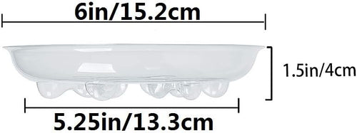 15 Pack Assorted Sizes 6 8 10 Inch Clear Thick Plastic Heavy Duty Sturdy Plant Saucer Drip Trays for pots, 5 Pieces of Each Size (Assorted Sizes 6'', 8'', 10'') - view 2