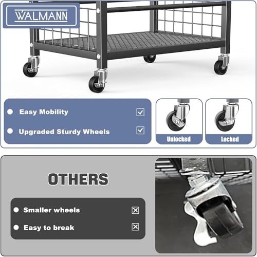 Garden Tool Organizer on Wheels, Rakes/Shovels/Yard Tools Stand, M - view 6