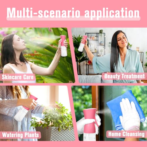 Spray Bottle For Hair,Continuous Water Mister for Hairstyling, Salons, Cleaning, Plants,Essential Oil Scents,Ultra Fine Mist Sprayer,6.8 OZ /200 ML-pink(Christmas Gifts) - view 5