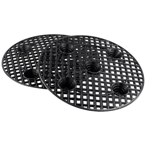 20 PCS 12 Inch Black Plant Level Pot Elevator, Plastic Plant Risers, Round Flower Pot Holder for Indoor Outdoor Gardens Patios Balconies Windowsill - view 5