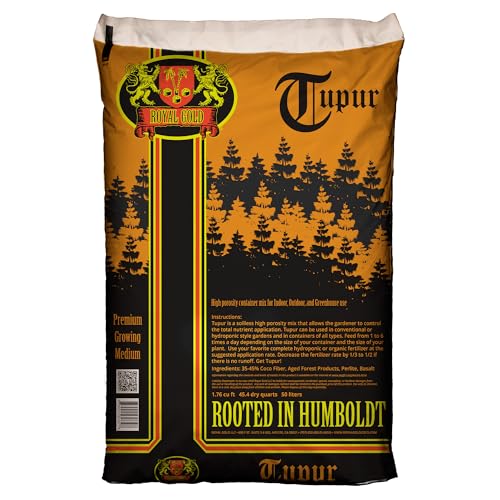 Tupur Mix Quick Draining Soilless Growing Medium, 1.76 Cubic Foot - for Constant Plant Feeding, and Healthy Root Growth, Use in Hydroponics or Container Gardening