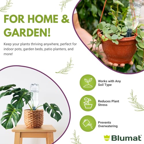 Plant Watering Device - Easy Self Watering Planter Insert for Indoor Plants - Bottle Adapter - Prevents Overwatering and Underwatering for Healthy Growth - 3 Pack - view 3