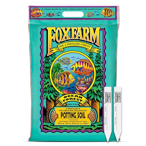 Ocean Forest Potting Soil with 2 Plant Tags, 12qt