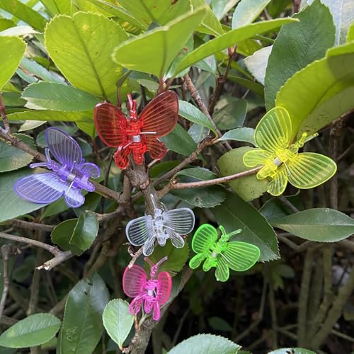 62pcs Orchid Clips Colorful Butterfly Plant Clips Ladybug Orchid Support Clips Dragonfly Vine Clips Garden Plant Vine Flower Clips - view 3