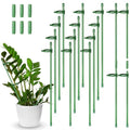 12 Pcs 12 Inch Adjustable Plant Support Stakes for Indoor, Green