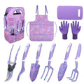 Purple Garden Tools Set 10 Pieces, Gardening Gifts for Women
