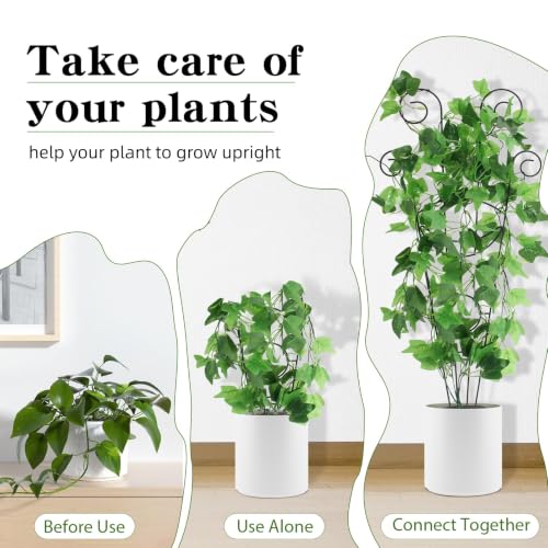 4PCS 30" Trellis for Climbing Plants Outdoor,Rustproof Metal Support - view 5
