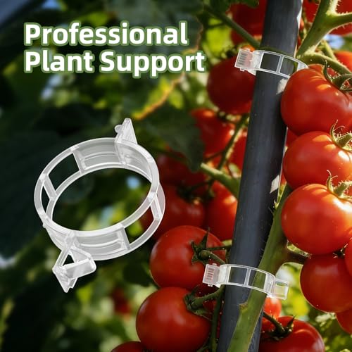 300Pcs Plant Clips, Plant Support Clips Plastic Trellis Clips - view 2