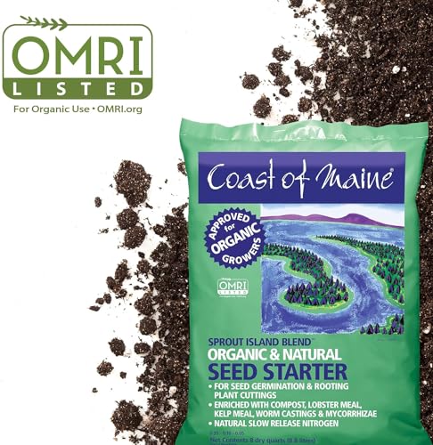 Organic & Natural Sprout Island Blend Seed Starter - Seed Germination & Root Plant Cuttings w/Composted Manure, Mycorrhizae, Worm Castings & Kelp - Enhanced Drainage (8 Qt) - view 7
