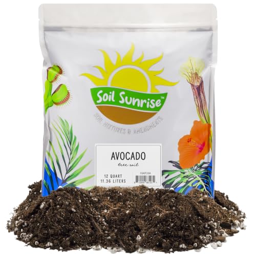 Avocado Tree Potting Soil Mix (12 Quarts) for Germinating, Growing and Repotting Avocado Plants
