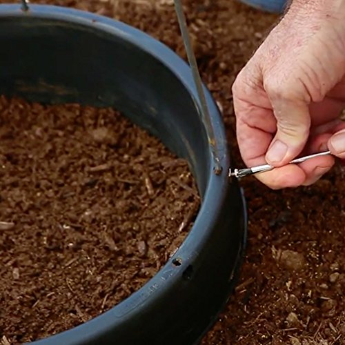 6-Pack 15" Planting Rings – Smart Water-Saving Tomato & Vegetable Support System, Anchors Tomato Cages, Prevents Tipping, Deep-Root Irrigation Basin (2-Gallon), – Tomato Cages Not Included. - view 4