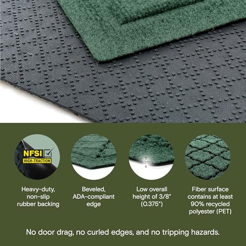 Cordova Front Door Mat Indoor Outdoor Entrance, All-Weather Mats - view 4