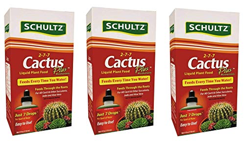 Cactus Plus 2-7-7 Liquid Plant Food, 4-Ounce, 3 Pack