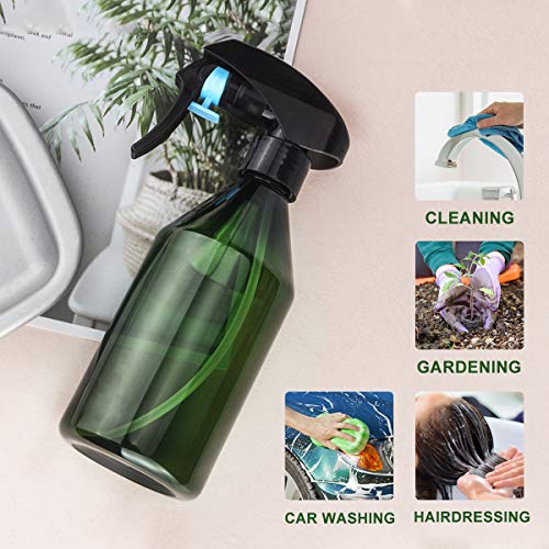 Plant Mister Spray Bottle, Plant Mister Water Spray Bottle for Plants Misting Bottle Water Fine Mist, Cleaning Solutions, Gardening, Indoor, Outdoor (Green - 10oz) - view 5