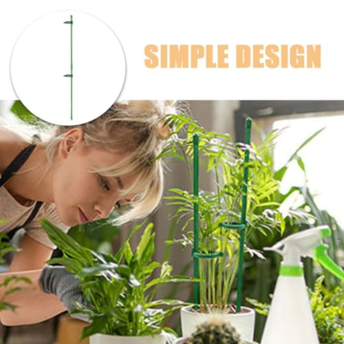 Adjustable Plant Support Stakes, Green PP Fiberglass Upright Growth Guide - view 2