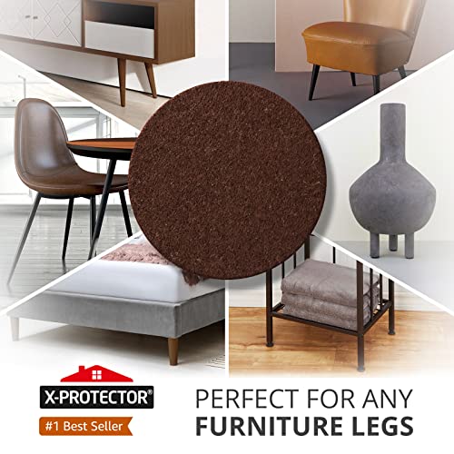 Felt Furniture Pads - 48 PCS 1" - Premium Felt Pads (Brown) - view 3