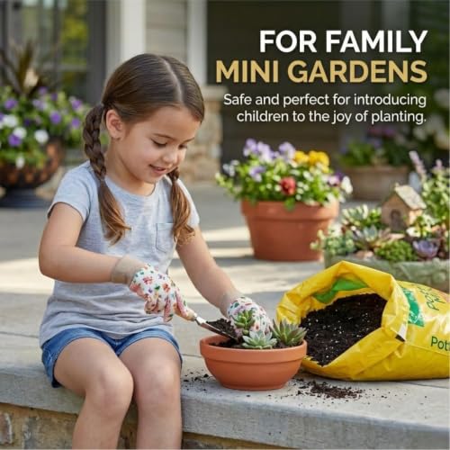25 Qt Potting Mix Soil, Premium Nutrient-Rich Planting Medium for Indoor and Outdoor Potted Flowers, Vegetables, and Houseplants (25QT) - view 4