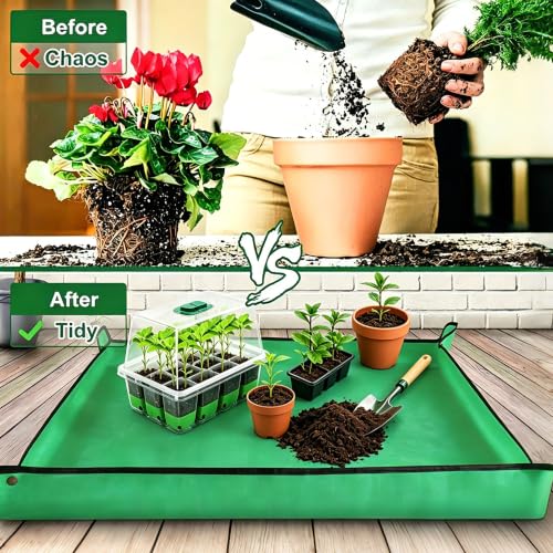 NestNature Silicone Seed Starter Tray, 60-Cell, Waterproof Repotting Mat - view 4