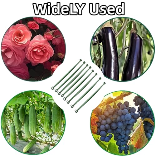 100Pcs Stake Arms for Tomato Cage, 11.8 inch Tomato Stake Connectors, Expandable Support Trellis Connectors for 11mm Stakes for Garden Climbing Plants Vegetables - view 4
