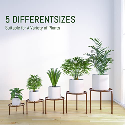 5-Pack Decent Metal Plant Stands for Multiple Plants (Bronze) - view 4