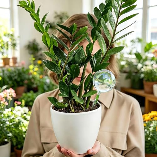 2pcs Glass Plant Watering Globes, Clear Rainbow Color Flower Self-Watering System Spikes, Automatic Plant Waterer Bulbs for Indoor & Outdoor Plants Everyday Use - view 7