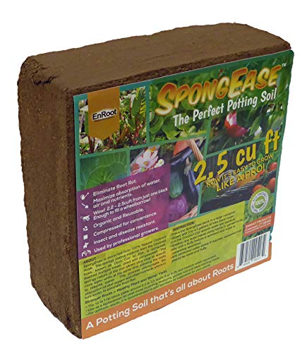 Coconut Coir Compressed Block expands up to 18.7 Gallons (2.5 Cu Ft) - Ideal Growing Medium for Potting Mix - Healthy Roots, Healthy Plants and Bountiful Harvest (1 Pack) - view 5