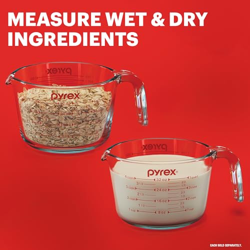 Essentials (3-Pack) Glass Measuring Cups Set (1, 2 & 4 Cup) - view 3