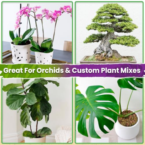 Orchid Bark for Plants, Natural Pine Bark for Orchid Repotting, 2 QT - view 5