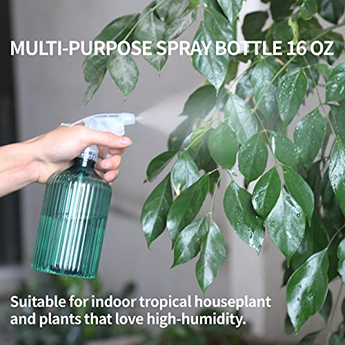 Watering Can Indoor Plants - Plant Watering Can 34 OZ, Long Spout Small Watering Can for House Plants Garden Potted Flowers with Spray Bottle, Squeeze Bottle Green - view 4