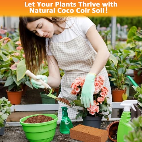 4 Pack Coco Coir Bricks for Plants- 100% Organic Coconut Coir Soil - view 5
