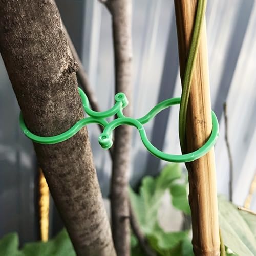 20-Pack Plastic Garden Plant Tie Clips – Tomato Vine Support Fasteners, Reusable Stem Strap Buckle Clamps for Securing Climbing Plants - view 6