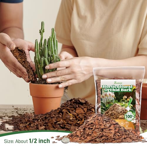 2qt Orchid Bark Horticultural Grade- Natural Mulch for Potted Plants, Root Development of Orchid Plants and Garden Soil Amendment Mix - view 2