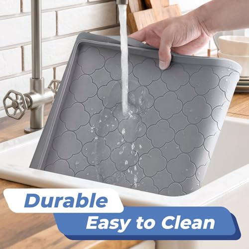 Under Sink Mat 34" x 22" Waterproof Silicone Cabinet Kitchen Liner - view 4