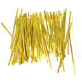 300Pcs 6inches Gold Metal Twist Ties Bread Candy Coffee Bag Ties Plant Garden Twist Ties for Cellophane Treat Bags Gift Wraping Bags Plastic Bags Halloween Party Cake Present Art Crafts