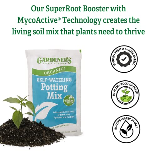 Organic Potting Soil Mix | High-Nutrient Compost-Based Organic Plant Soil for Indoor Outdoor Self Watering Planter Boxes, Potted Plants Raised Garden Beds - 20 Quarts - view 7