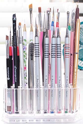 Acrylic Nail Art Tool Organizer Storage for Storing Pro Beauty Finger Nailcare Art Kit Tools Makeup Display Case Refillable Container Holder Organization - view 4