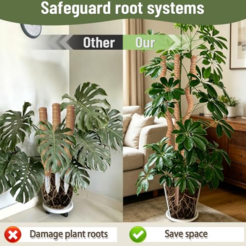 3-in-1 Moss Pole, Bendable 30IN Monstera Plant Support for Indoor-1 Pack - view 2