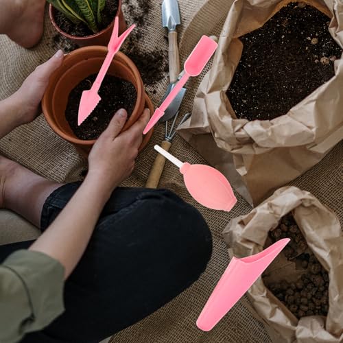 Pink PVC Succulent Planting Tools Set, Anti-Rust Gardening Kit - view 4