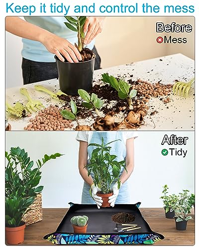 Plant Repotting Mat, Gardening potting mat for Indoor Plants, 29.5"x29.5" - view 5