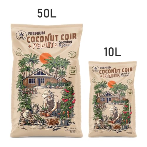 Happy Trees Coco Coir and Perlite Growing Medium, 9 Quarts (10L) - view 4