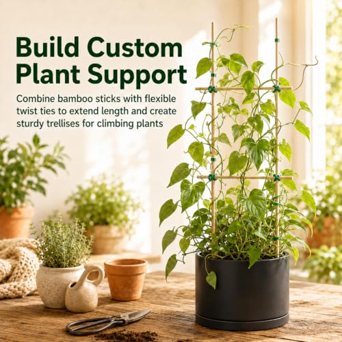 Plant Stakes for Indoor Plants - 40PCS Plant Support Sticks, 9.8" - view 5