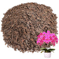 8qt Orchid Bark from New Zealand Pine - 1/2-3/4" Organic Sun-Dried Bark Nuggets Mulch, Breathable Potting Medium for Indoor Plants Root Health