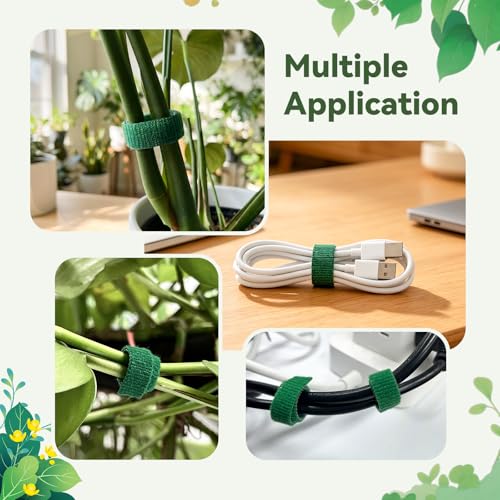 50FT Nylon Garden Tie Plant Tape Supports for Climbing Plants Green - view 7