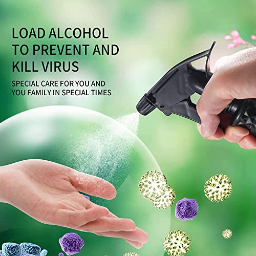 2 Pcs Spray Bottles, 500 ml/17 oz Empty Water Spray Bottles, Plastic Reusable Adjustable Mist Sprayer Squirt Bottles Containers Refillable for Cleaning Solutions, Gardening, Plants - view 5
