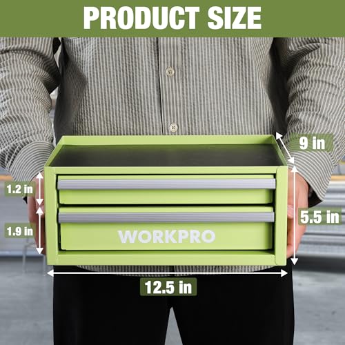 12.5" Mini Metal Tool Box with 2 Drawers - view 2