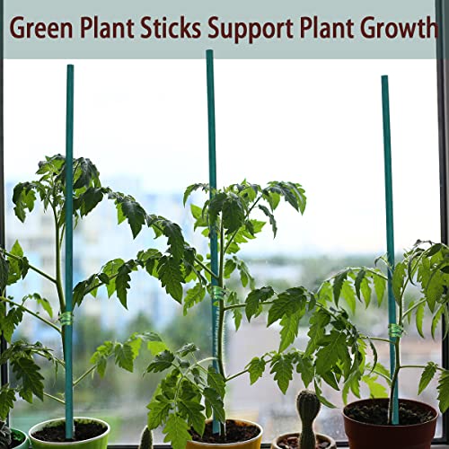 Green Bamboo Plant Stakes, 50 Pcs 18 Inches Floral Support Sticks - view 5